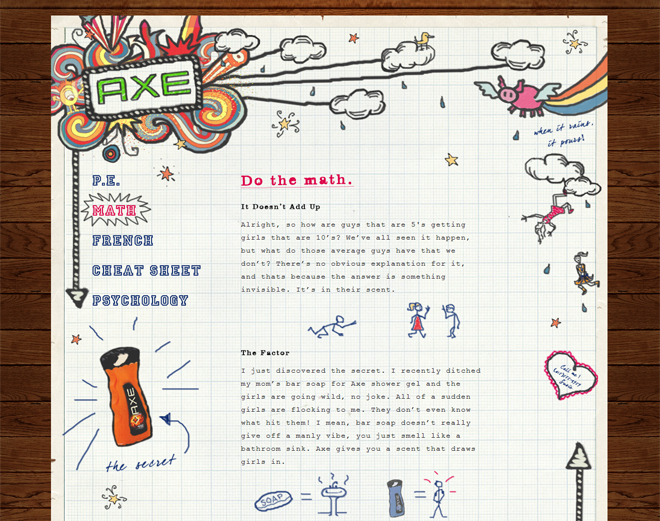 Axe - Nick's Notes Microsite